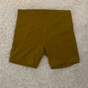 Women’s Gold Spice 6” Biker Shorts